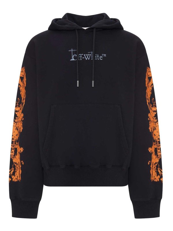 OFF-WHITE: スウェット＆セーター - スウェットシャツ/セーター - 黒