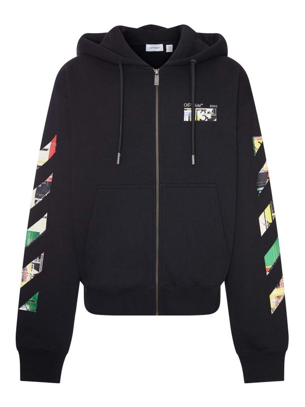 OFF-WHITE: スウェット＆セーター - スウェットシャツ/セーター - 黒