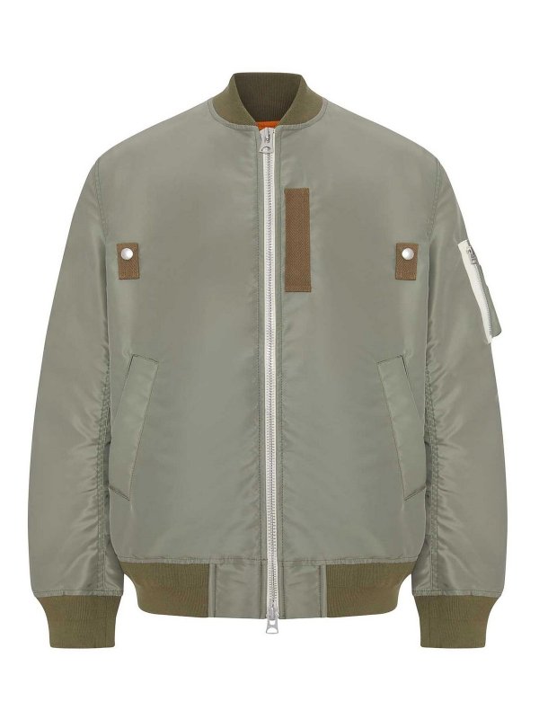 Sacai: ボンバージャケット - ボンバージャケット - 緑