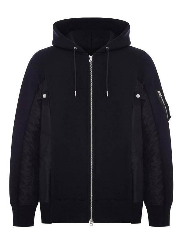 Sacai: スウェット＆セーター - スウェットシャツ/セーター - 黒