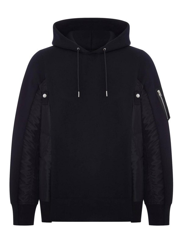 Sacai: スウェット＆セーター - スウェットシャツ/セーター - 黒