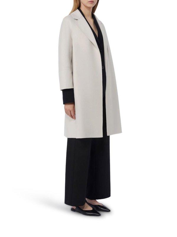 ショートコート - 白 shop online: S MAX MARA