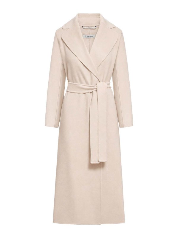 S MAX MARA: ニーレングスコート - 膝丈コート - ヌードカラー
