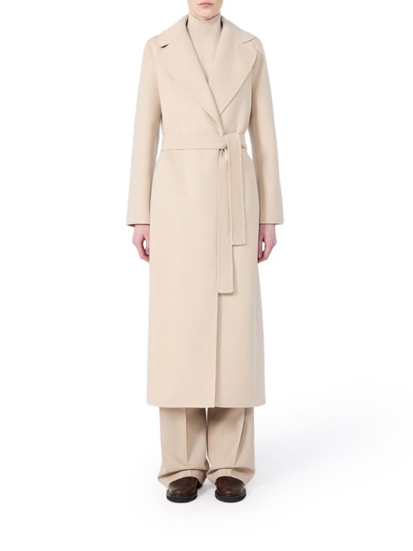 S MAX MARA: ニーレングスコート online - 膝丈コート - ヌードカラー