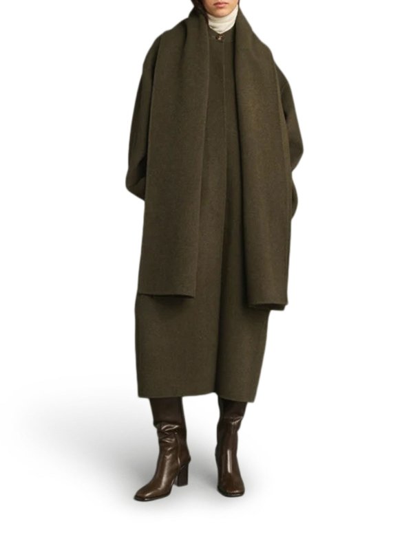 膝丈コート - 緑 shop online: SOEUR