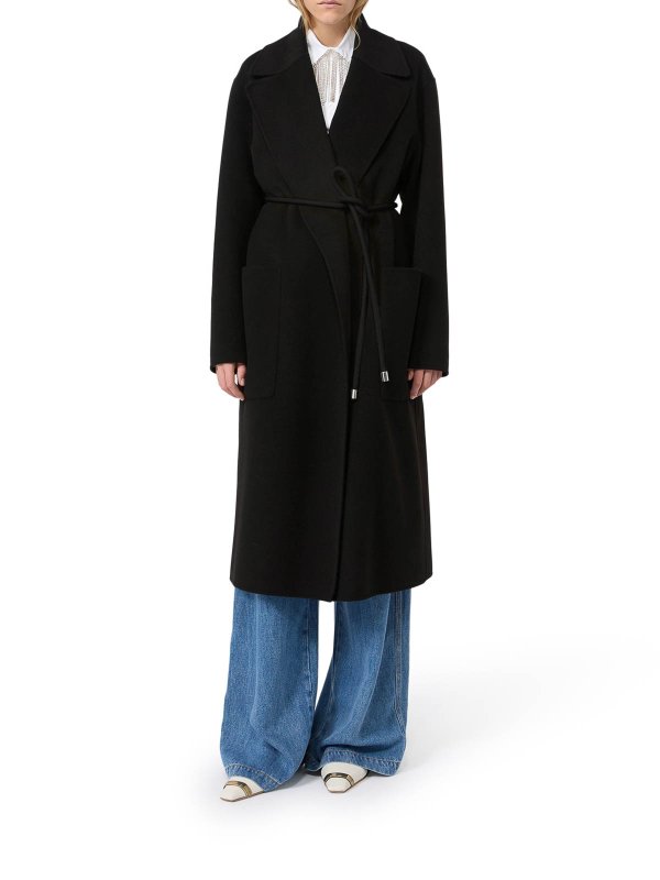 The Best Shops SPORTMAX: ニーレングスコート - 膝丈コート - 黒