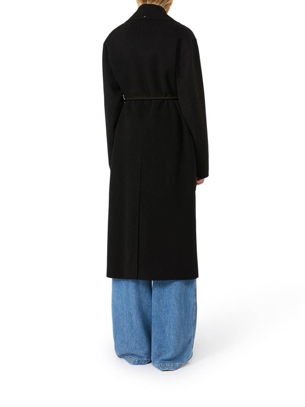 膝丈コート - 黒 shop online: SPORTMAX