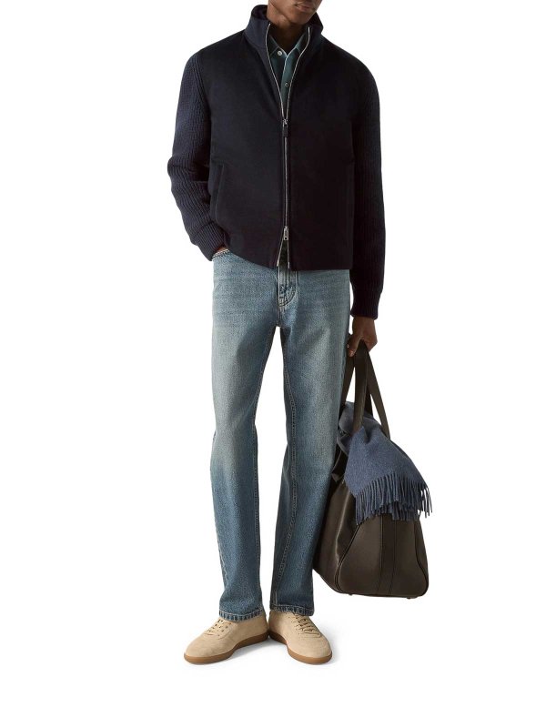 ZEGNA: カーディガン online - カーディガン - ブルー
