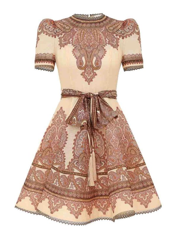 ZIMMERMANN: ショートドレス - ショートドレス - ヌードカラー
