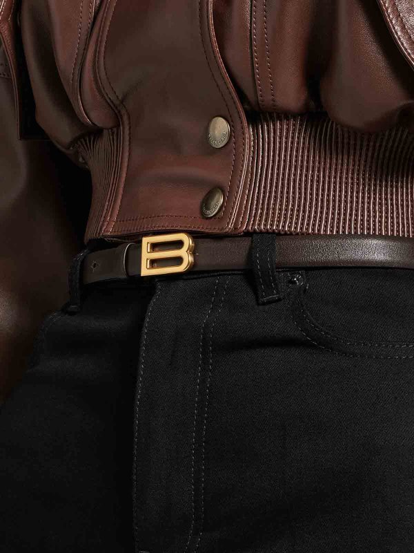BALENCIAGA: Cinturones online - Cinturón - Marrón
