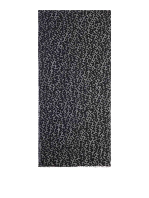 GIORGIO ARMANI: Bufandas y pañuelos - Bufanda - Negro