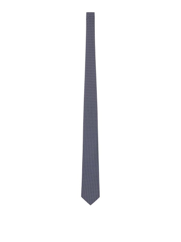 LARDINI: ties & bow ties - Micro-Patterned Silk Tie