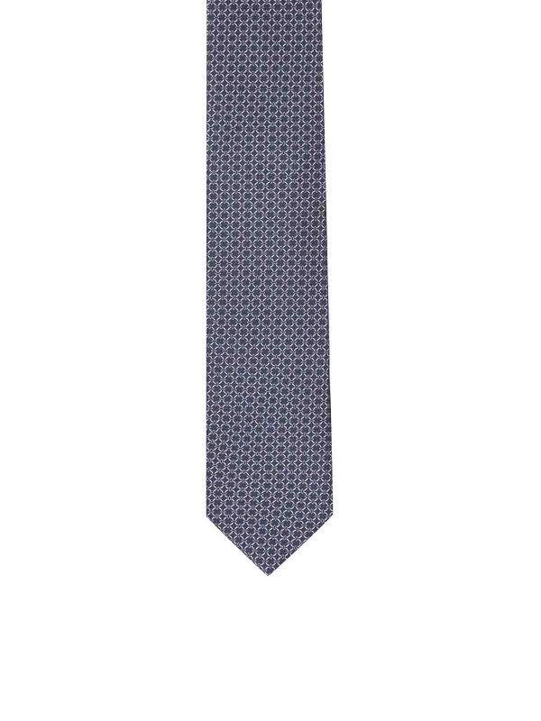 The Best Shops LARDINI: ties & bow ties - Micro-Patterned Silk Tie