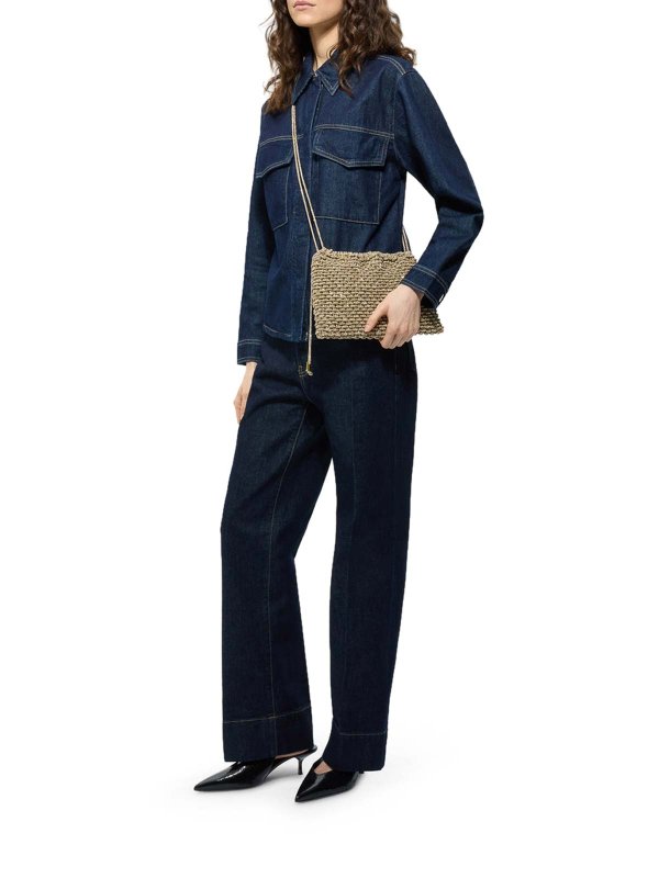 HIBOURAMA: Handtaschen online - Shopper - Metallic