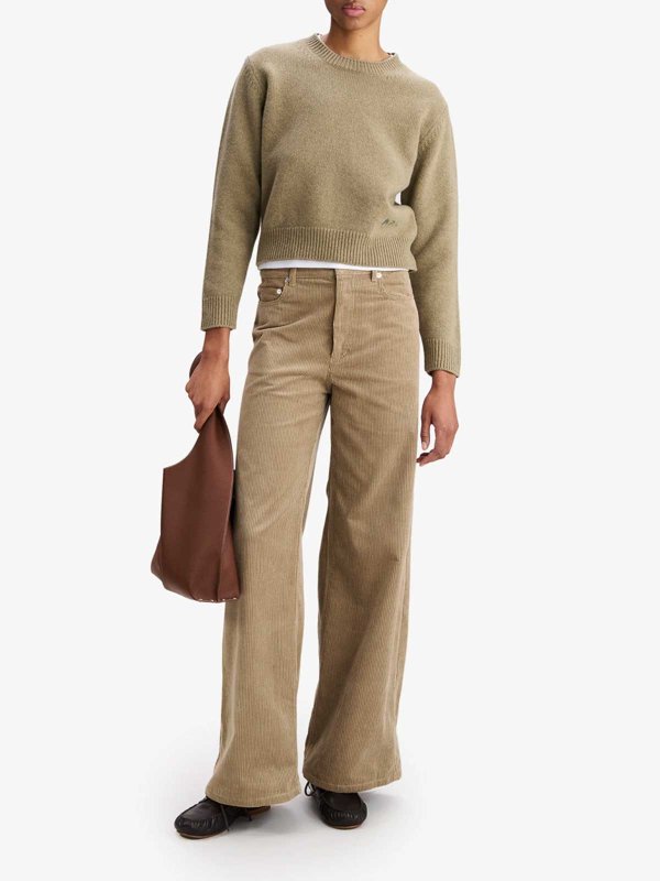 A.P.C.: crew necks online - Anna Boxy Wool Sweater