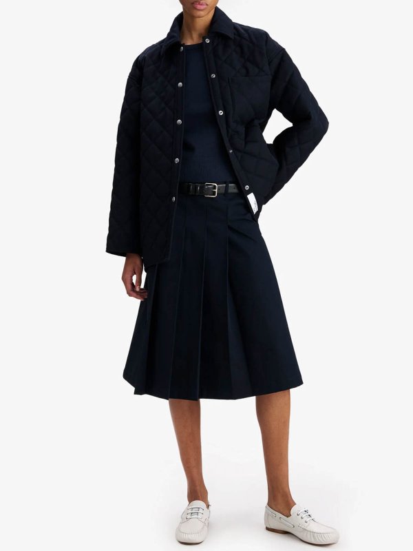 A.P.C.: padded jackets online - Georges Quilted Wool Jacket