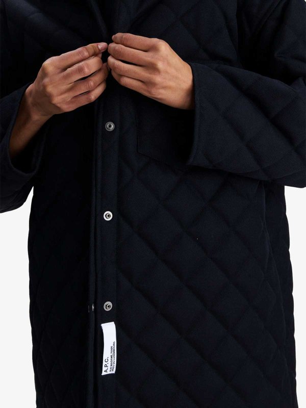 Georges Quilted Wool Jacket shop online: A.P.C.