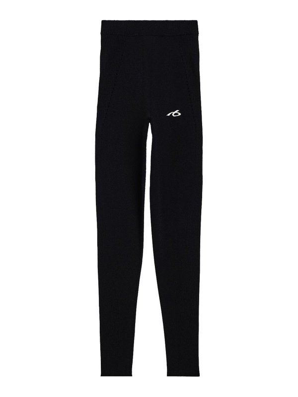 BALENCIAGA: レギンス - レギンス - 黒