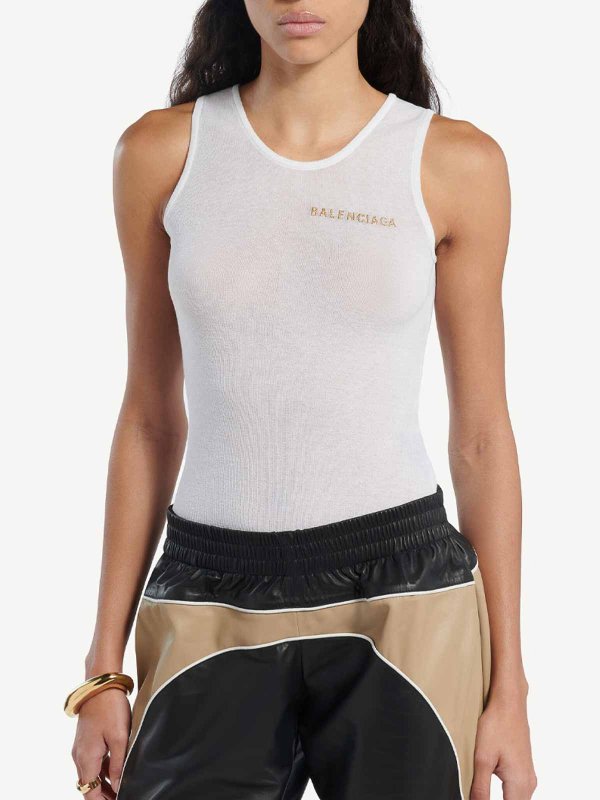 The Best Shops BALENCIAGA: トップ/タンクトップ - 白