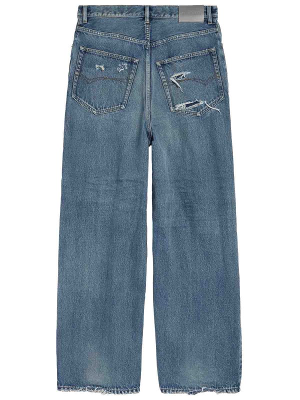 BALENCIAGA: ブーツカットジーンズ online - ブーツカットジーンズ - ブルー