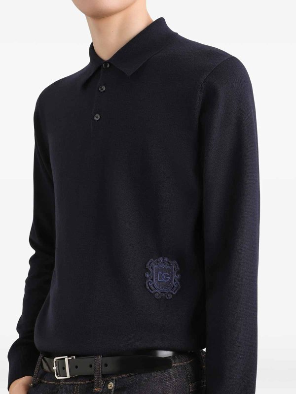 DOLCE & GABBANA: ポロシャツ online - ポロシャツ - ブルー