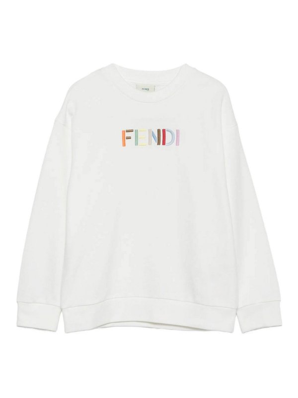 Fendi Jr: クルーネック - クルーネック - 白