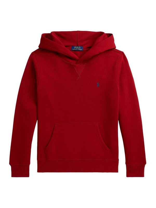 POLO RALPH LAUREN: スウェット＆セーター - スウェットシャツ/セーター - 赤