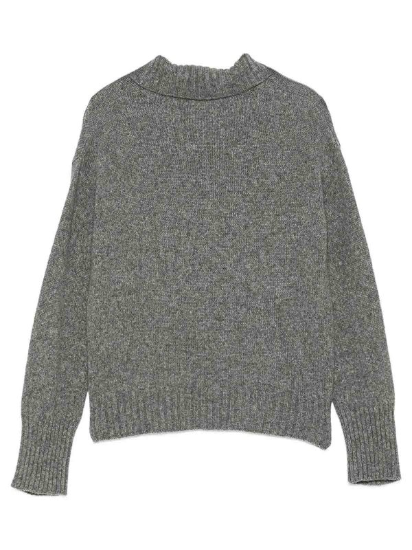 ROBERTO COLLINA: crew necks online - Buttoned Collar Sweater