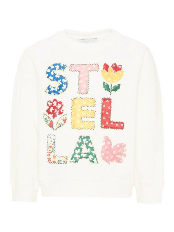 STELLA McCARTNEY: Sweatshirts & Sweaters - Star Patchwork Logo Sweatshirt
