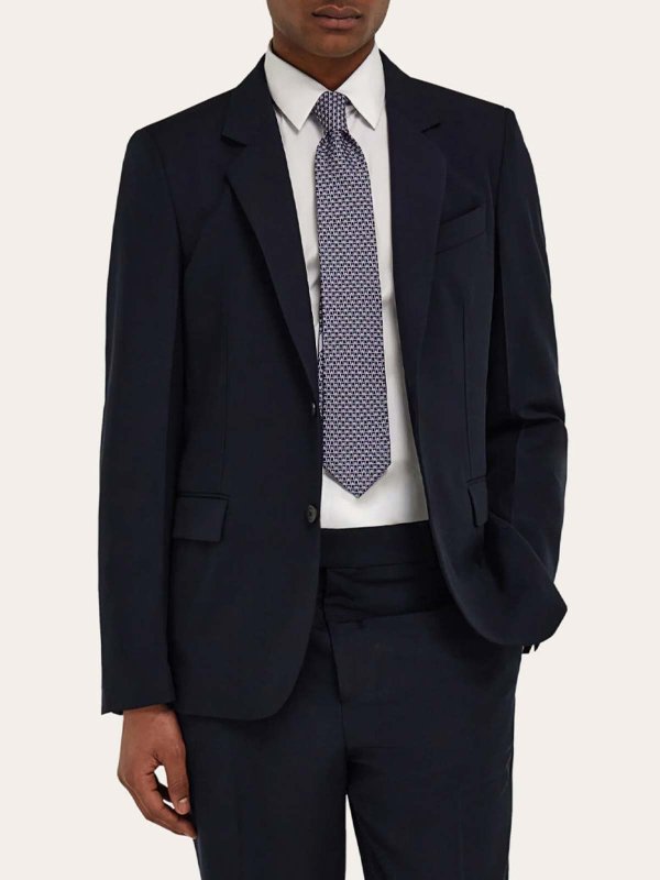 SALVATORE FERRAGAMO: Corbatas y pajaritas online - Corbata - Azul