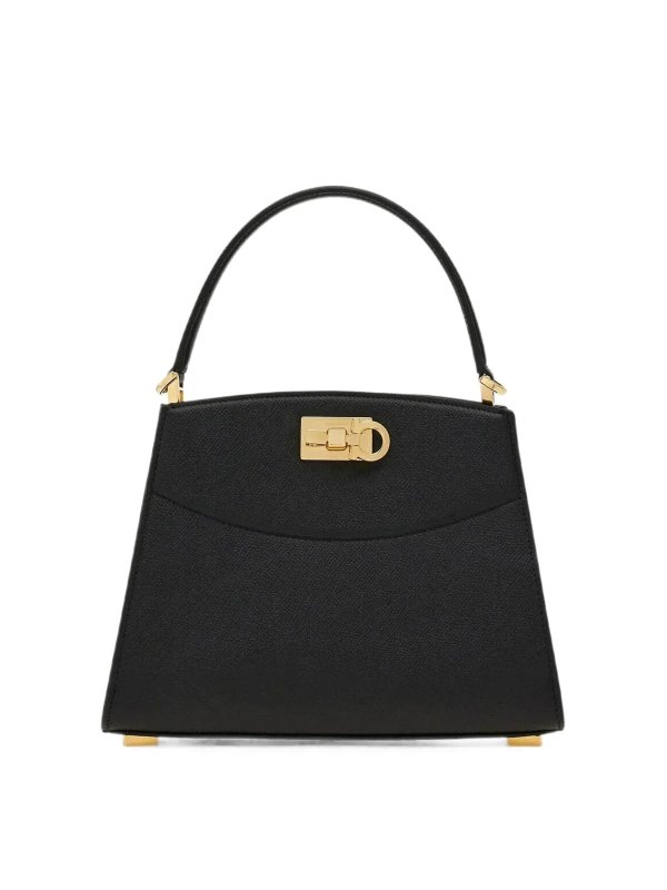 SALVATORE FERRAGAMO: トートバッグ - トートバッグ - 黒
