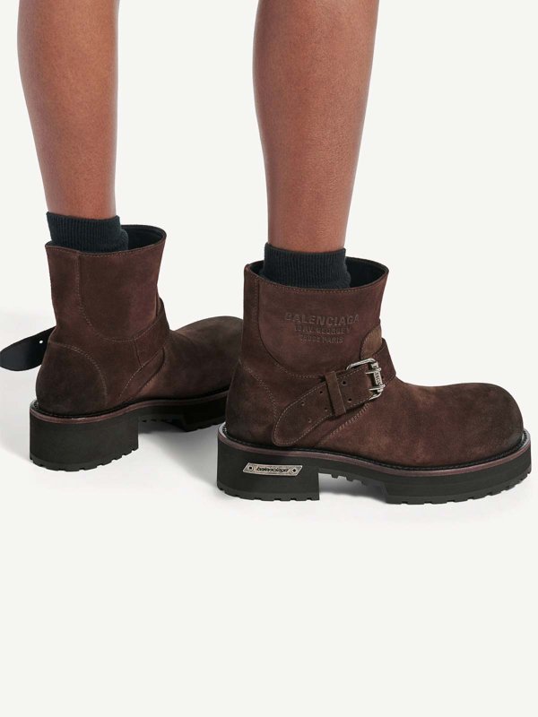 The Best Shops BALENCIAGA: アンクルブーツ - ブラウン