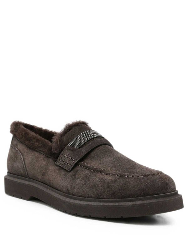 BRUNELLO CUCINELLI: ロファー＆スリッパ online - ローファー - ブラウン