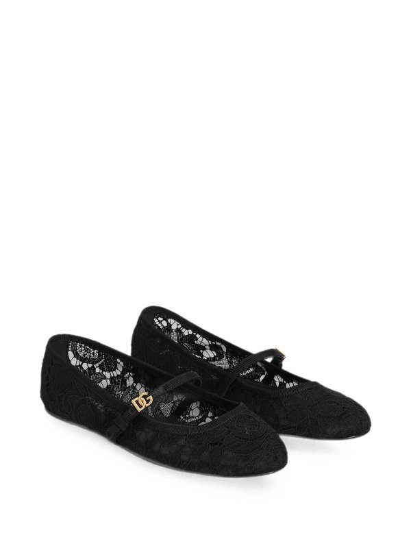 The Best Shops DOLCE & GABBANA: フラットシューズ - フラットシューズ - 黒