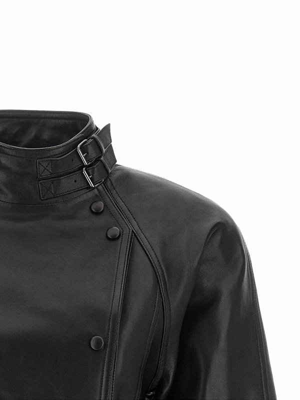 The Best Shops Balmain: leather jacket - Iconica Leather Jacket