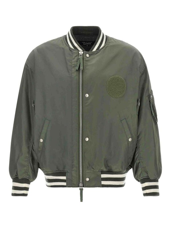 COMME DES GARÇONS HOMMES PLUS: ボンバージャケット - ボンバージャケット - 緑