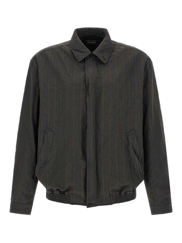 COMME DES GARÇONS HOMMES PLUS: ボンバージャケット - ボンバージャケット - ブラウン