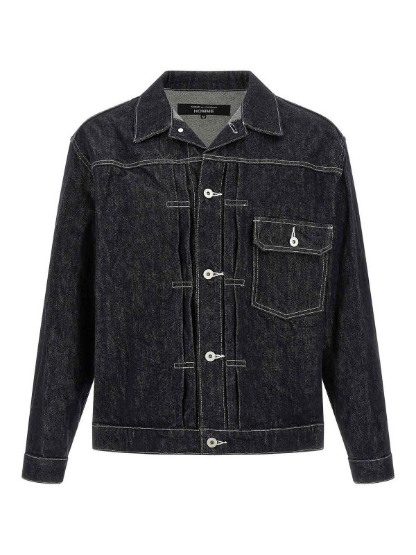 COMME DES GARÇONS HOMMES PLUS: カジュアルジャケット - カジュアルジャケット - ブルー
