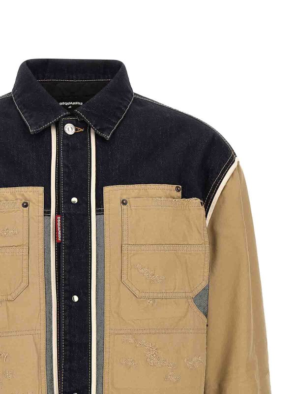 The Best Shops DSQUARED2: デニムジャケット - デニムジャケット - ベージュ