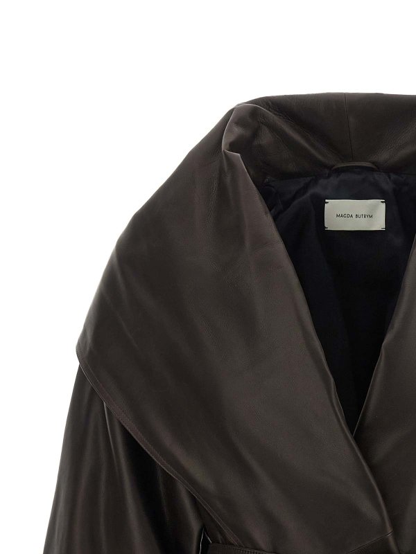 The Best Shops MAGDA BUTRYM: レザージャケット - レザージャケット - ブラウン