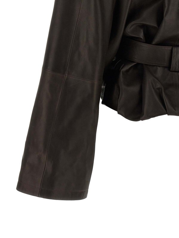 レザージャケット - ブラウン shop online: MAGDA BUTRYM