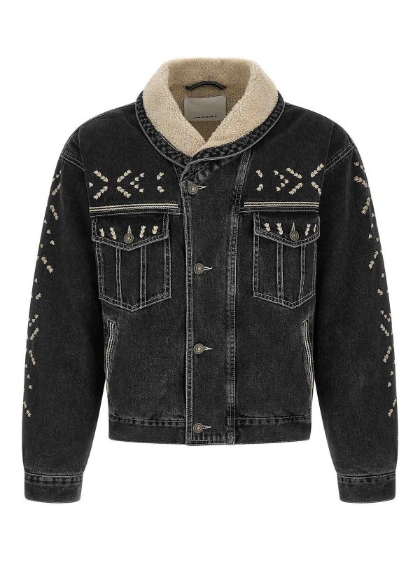 ISABEL MARANT: デニムジャケット - デニムジャケット - 黒