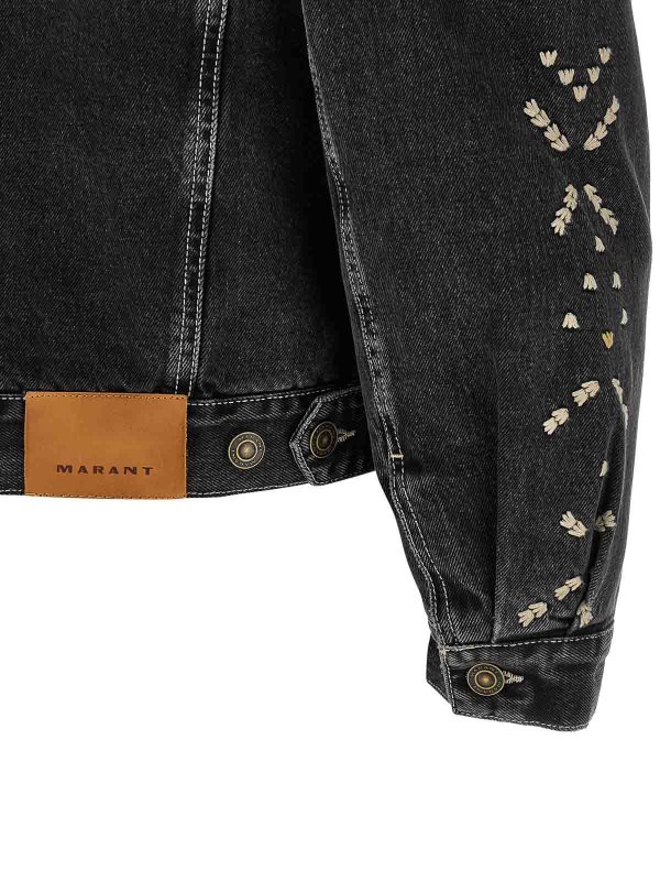 デニムジャケット - 黒 shop online: ISABEL MARANT
