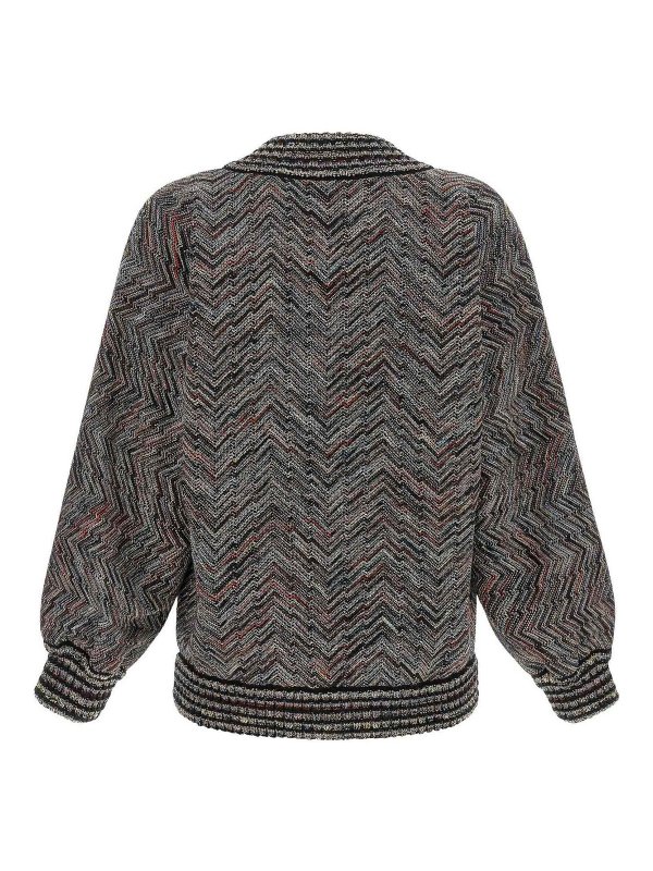 MISSONI: bombers online - Chevron Knit Bomber Jacket