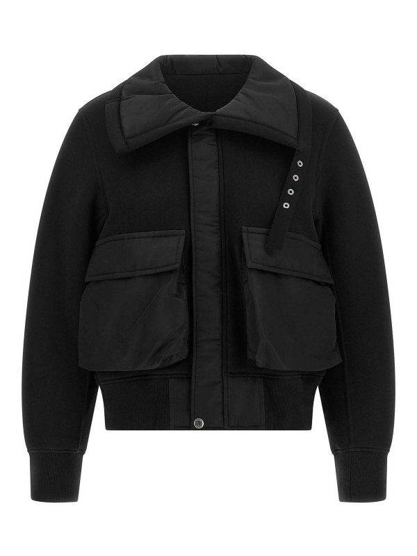 Sacai: カジュアルジャケット - カジュアルジャケット - 黒