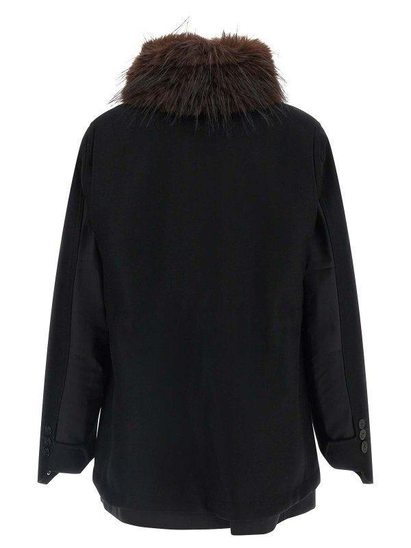 The Best Shops Sacai: ニーレングスコート - 膝丈コート - 黒