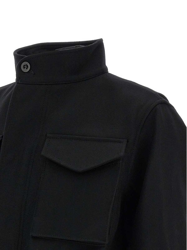 The Best Shops Sacai: 膝丈コート - 黒