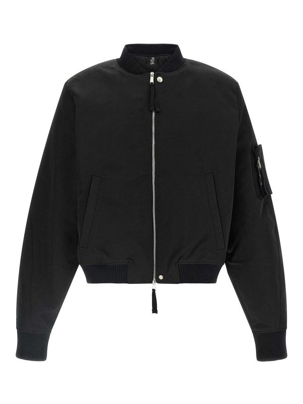 THOM KROM: bombers - Zipped Bomber Jacket
