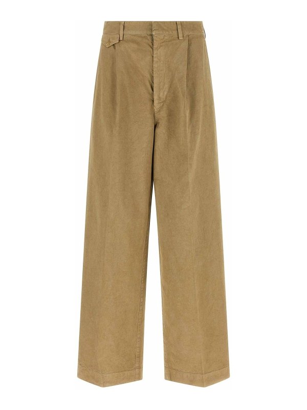 AURALEE: pantaloni casual - Pantaloni in cotone Finx