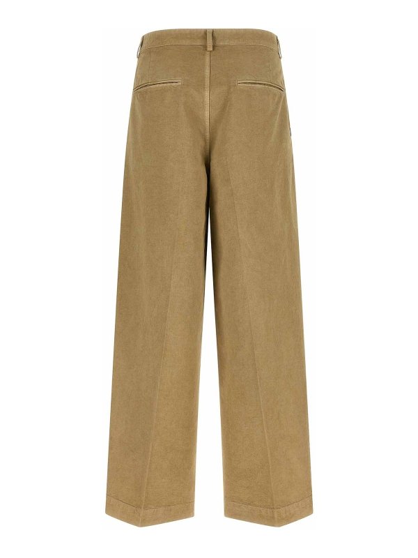 AURALEE: pantaloni casual online - Pantaloni in cotone Finx